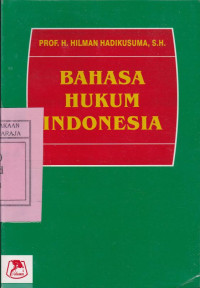 Image of Bahasa Hukum Indonesia