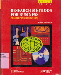 Metodologi Penelitian Untuk Bisnis. Buku 2