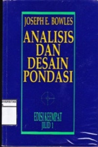 Image of Analisis dan Design Pondasi Jilid 1
