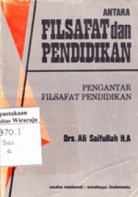 Antara Filsafat Dan Pendidikan