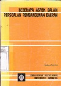 Image of Beberapa Aspek dalam Persoalan Pembangunan Daerah