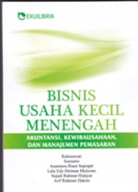 Bisnis usaha kecil menengah akuntansi, kewirausahaan, dan manajemen pemasaran