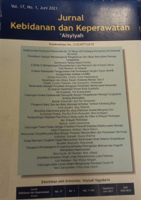 Jurnal Kebidanan Dan Keperawatan ' Aisyiyah