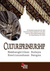 Image of Culturepreneurship : Membangkitkan Budaya Kewirausahaan Bangsa