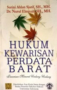Image of Hukum Kewarisan Perdata Barat : pewarisan Menurut Undang - undang