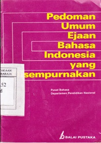Pedoman Umum Ejaan Bahasa Indonesia Yang Disempurnakan